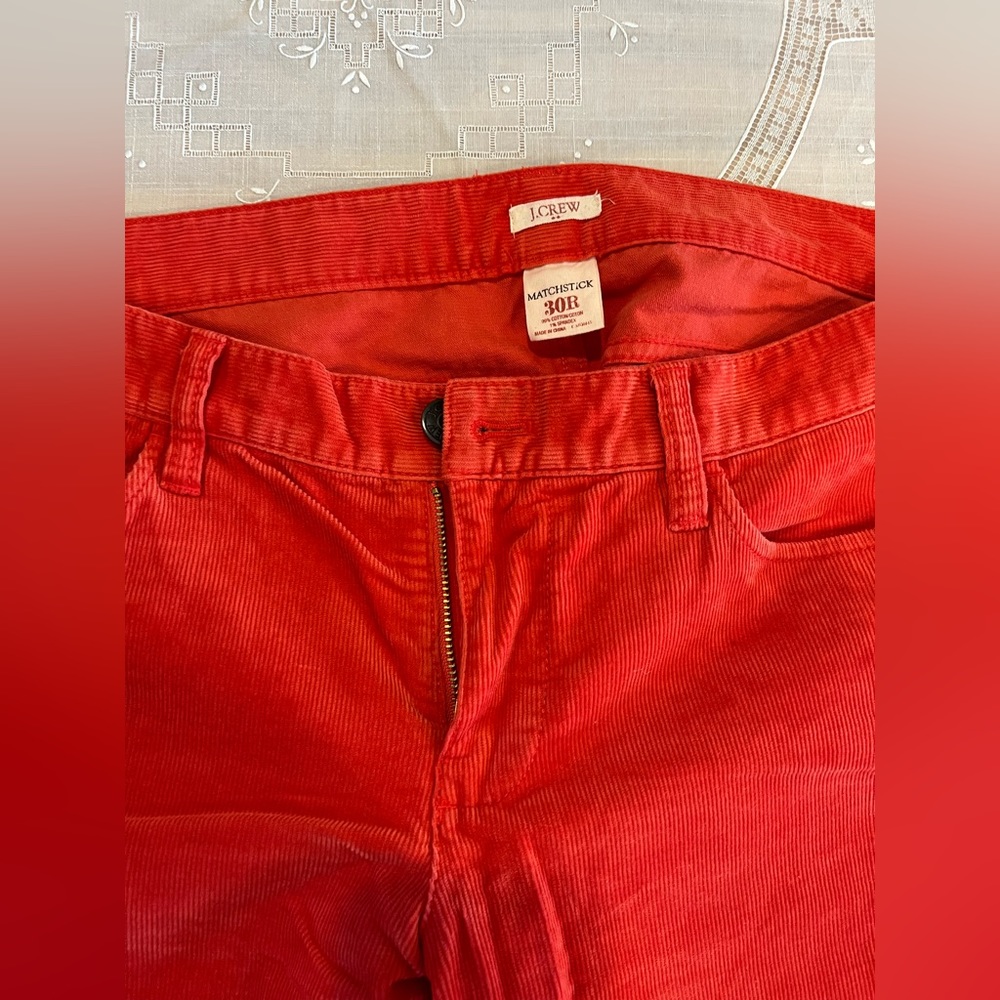 JCrew Matchstick Corduroy Pants, Size 30R. - Picture 3 of 6